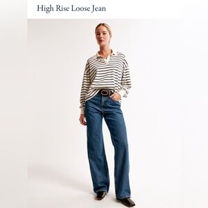 Abercrombie High Rise Loose Jeans
